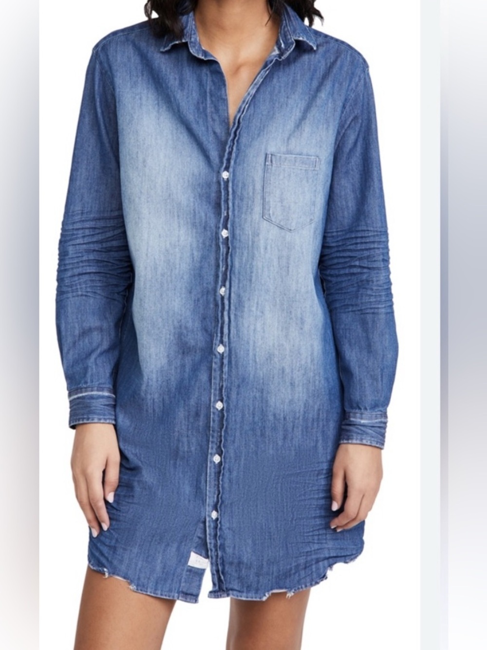 Frank & Eileen Mary Denim Dress Distressed XL